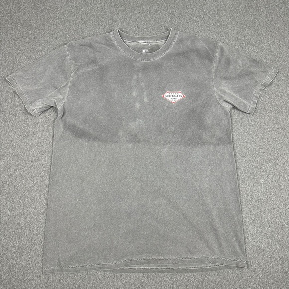Jack's Surfboards Other - Jack's Surfboards T-Shirt Mens L Gray Mineral Wash California Surf Wave Logo Tee
